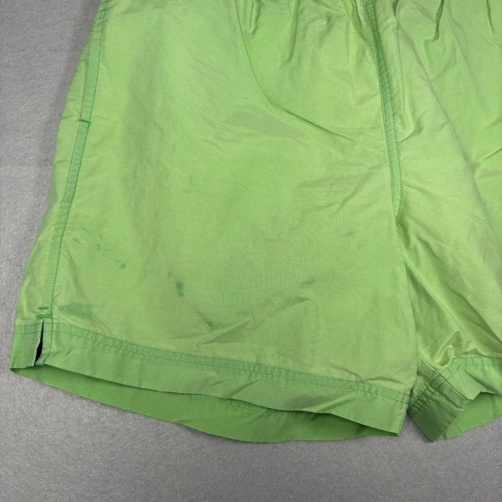 Polo Sport Mens Medium M Green Swim Trunks Shorts Pony Faded Lined Vintage VTG